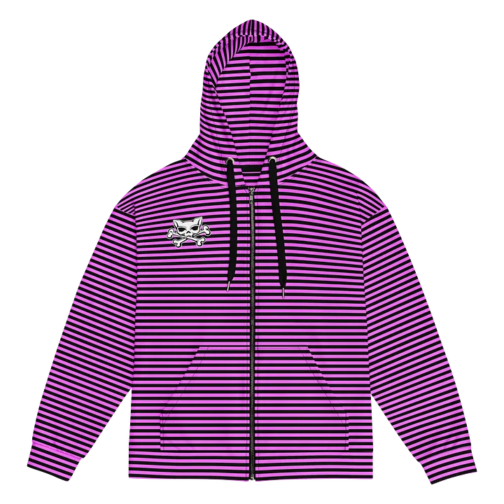 Blaque and Pink Stripped Hoodie product image (1)