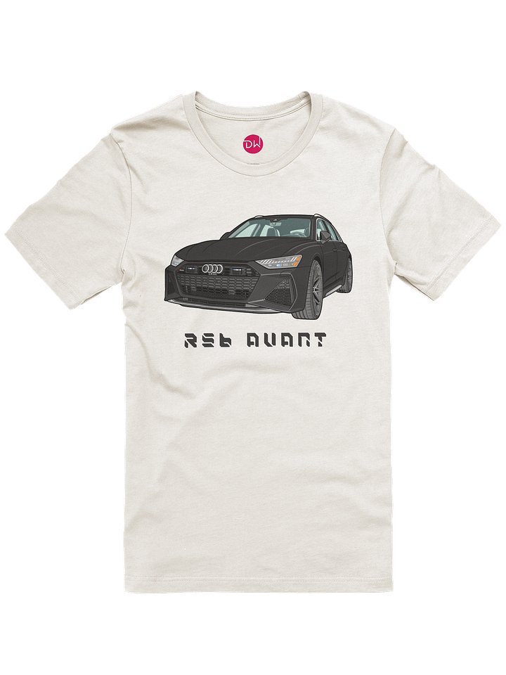 Black Audi RS6 Avant Shirt (Retro, Sketch, Silhouette) product image (8)