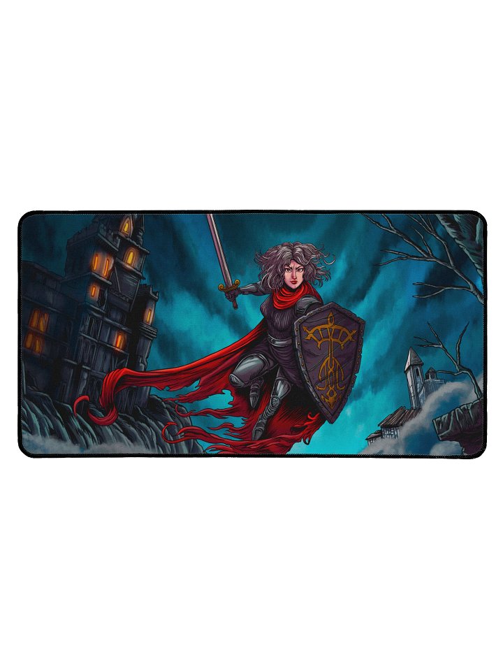 'Knight' Hand Drawn Playmat by DarkSideTokens! product image (1)