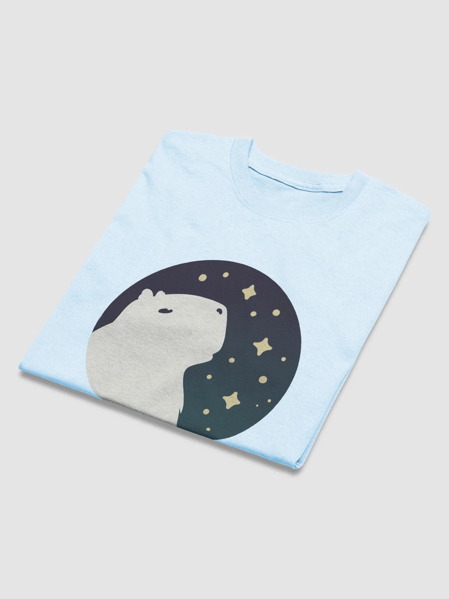 t-shirt : starry starry capybara product image (2)
