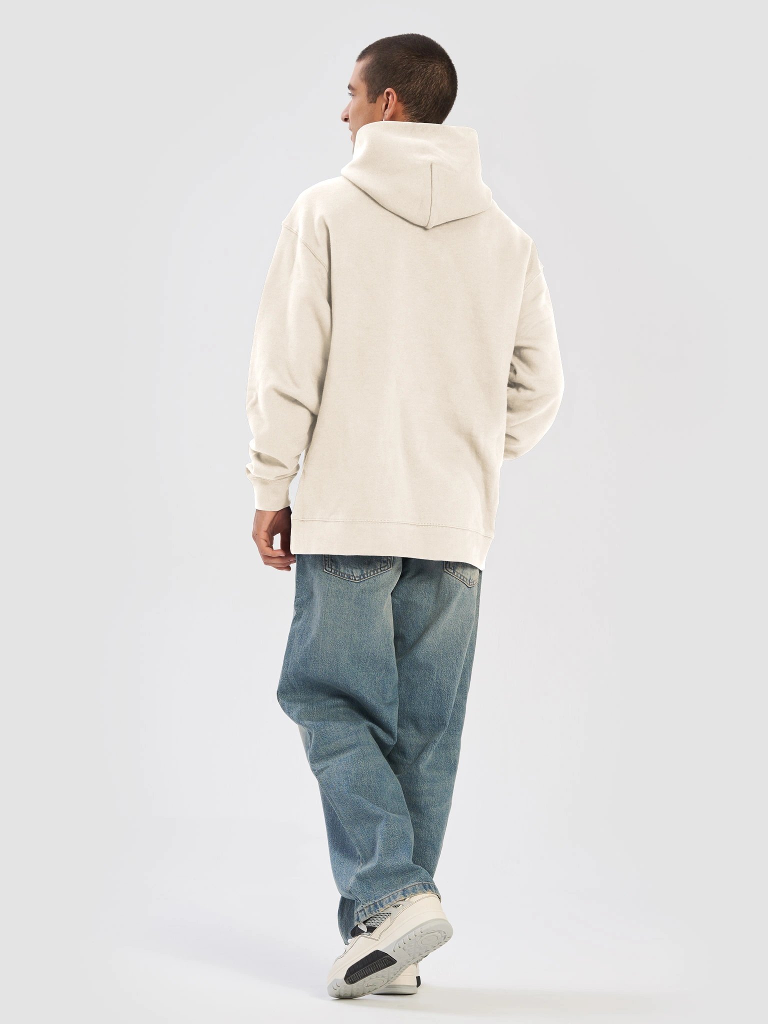 PB&G Minimal Red Emblem Relaxed Hoodie product image (3)