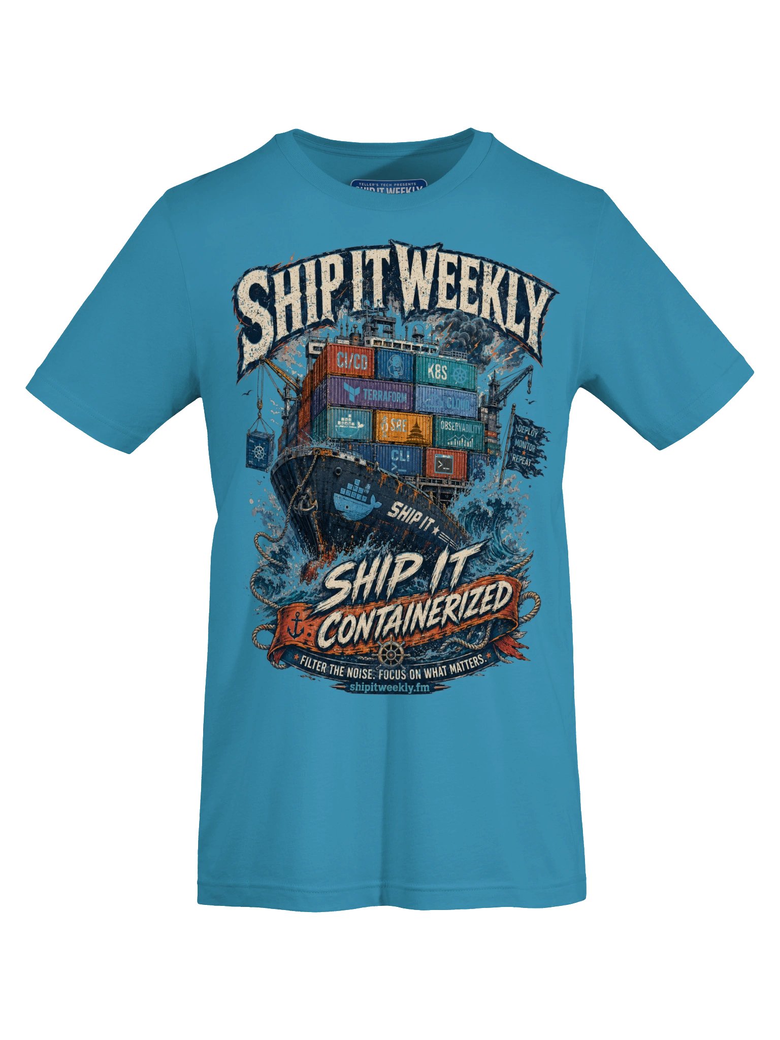Ship It Containerized | Ship It Weekly DevOps Tee product image (5)