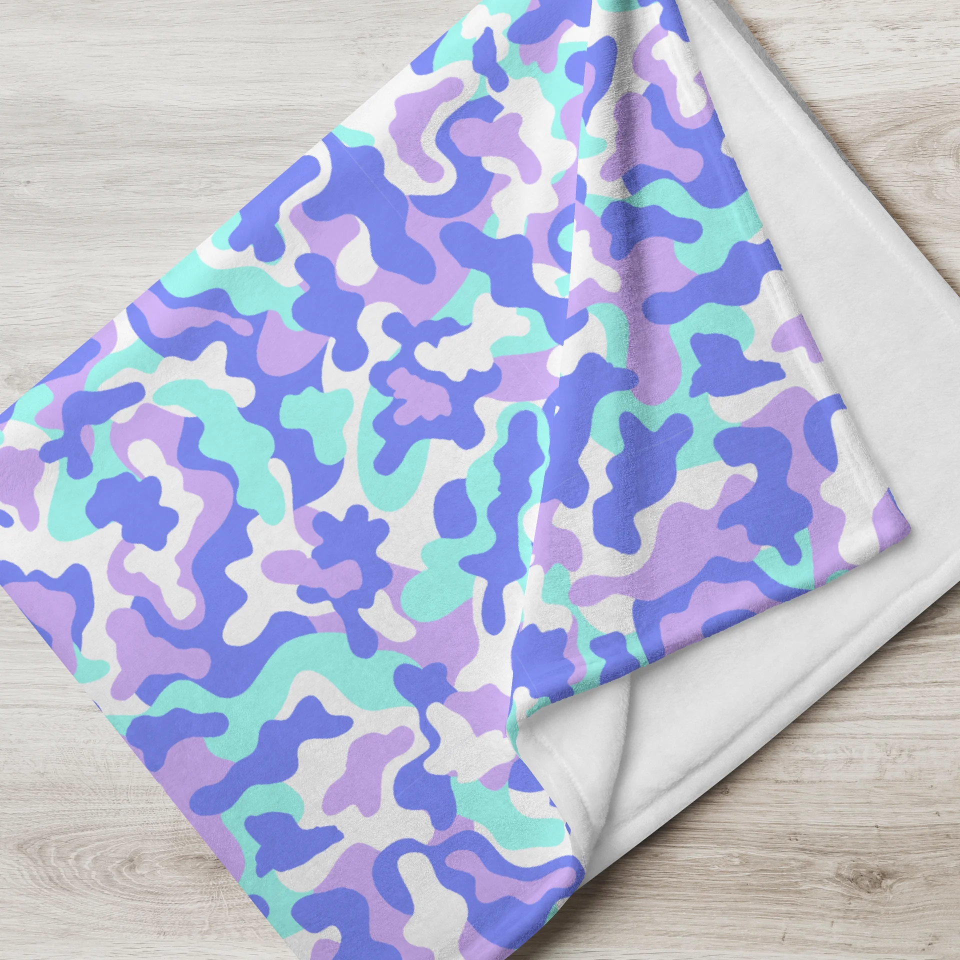 Bold Colorful Rainbow Camouflage Throw Blanket product image (7)