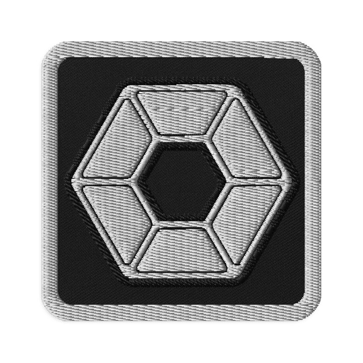 White Pixel Embroidered Patch product image (1)