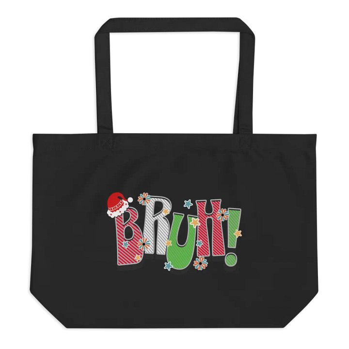 Bruh! Christmas Festive Organic Tote product image (1)