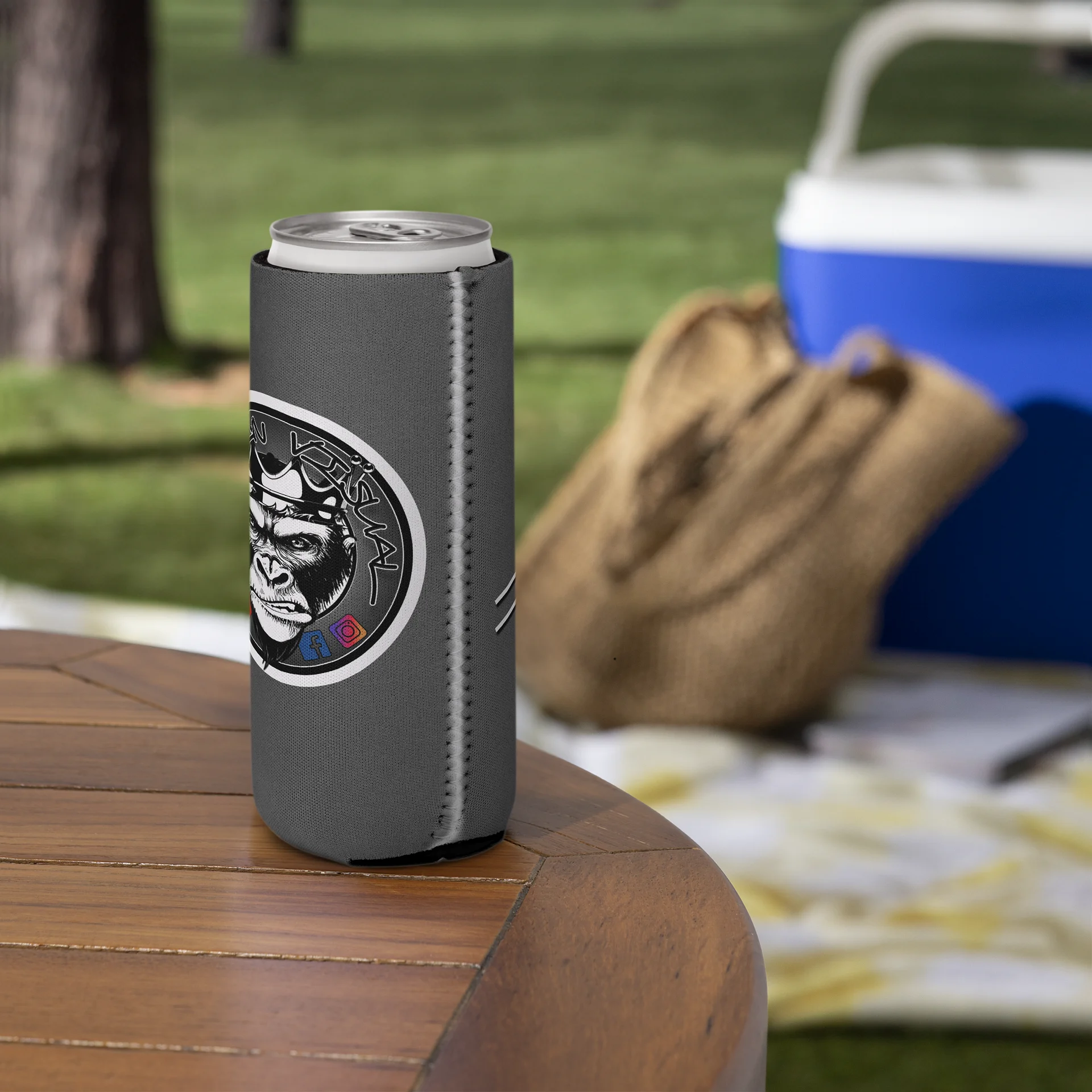 Signature 1 Gorilla Koozie - Grey (slim) product image (5)