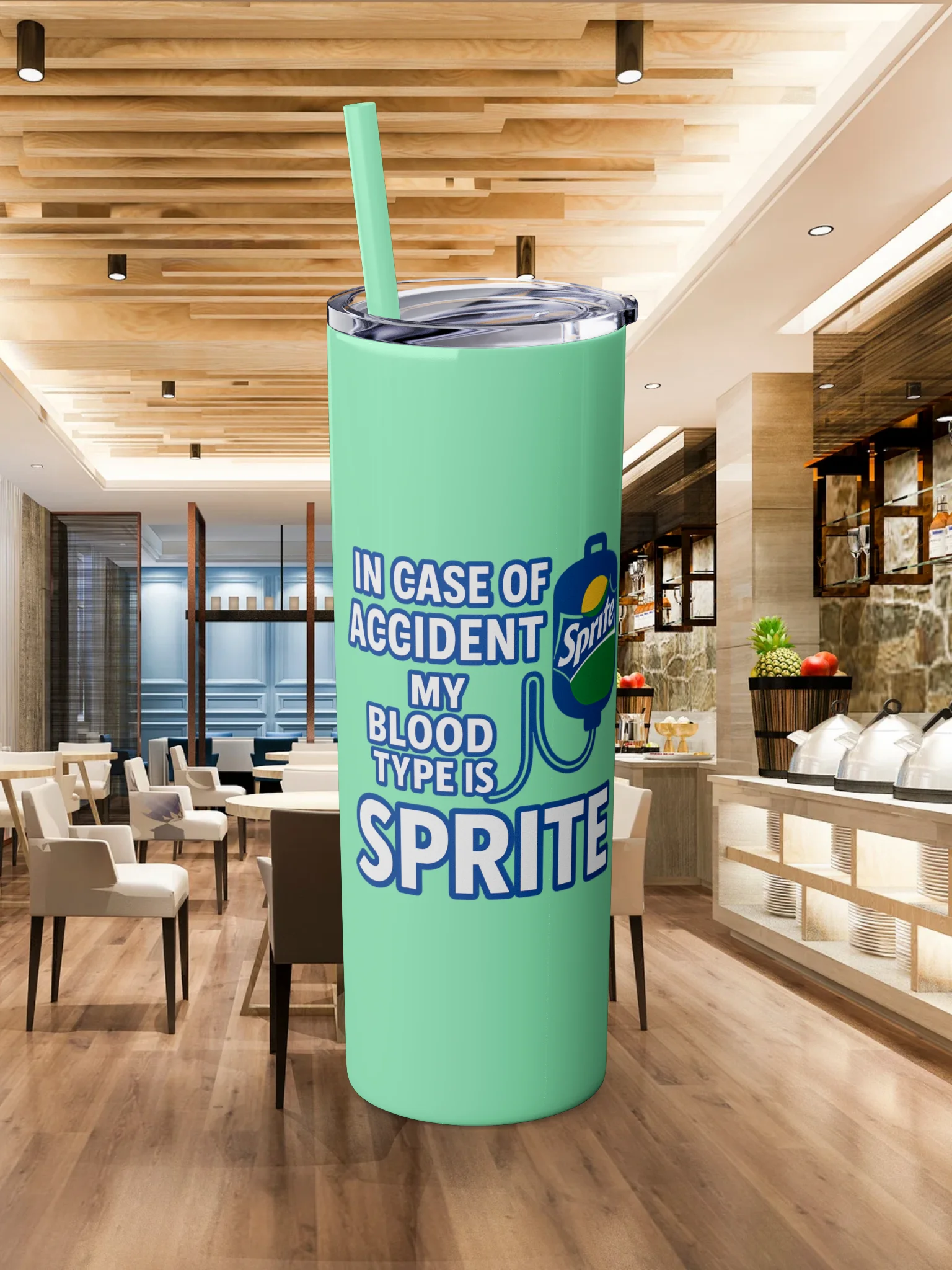 Funny Sprite IV Bag PNG - Blood Type Soda Design - Transparent Sublimation PDF for T-Shirts, Tumblers, Stickers product image (2)