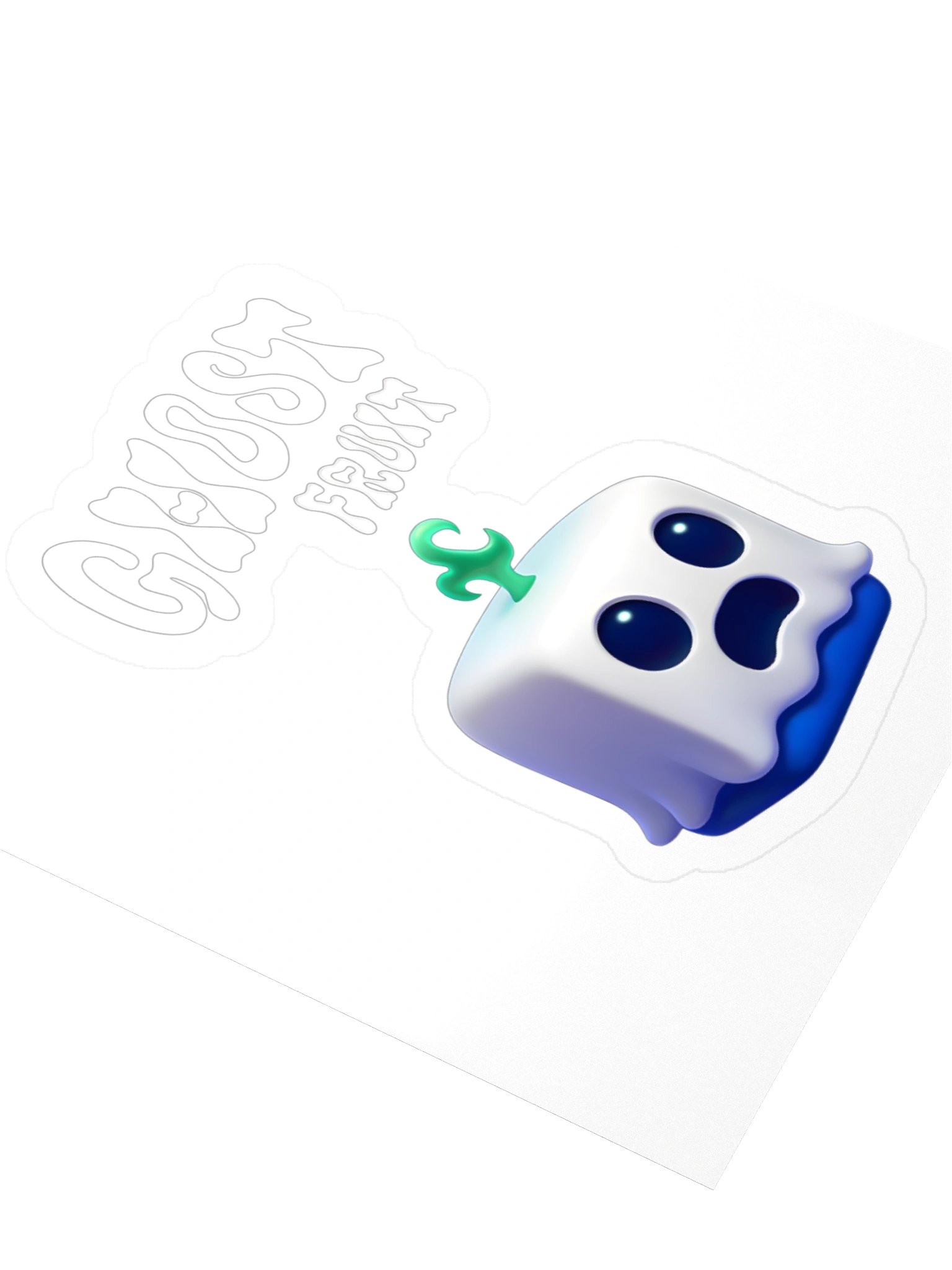 Ghost Fruit Sticker 3x3" Blox Fruits Gamer Gift For Kids product image (3)