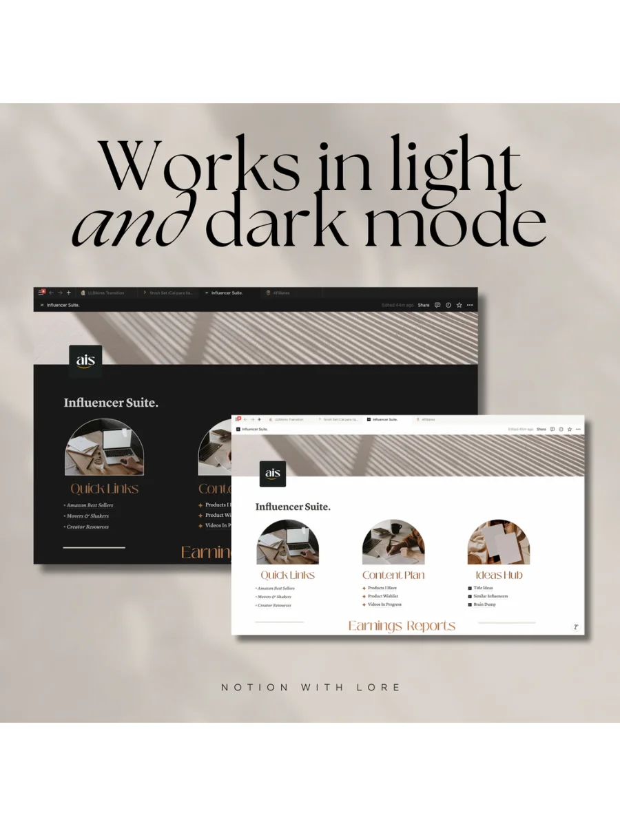 Amazon Influencer Notion Template product image (10)