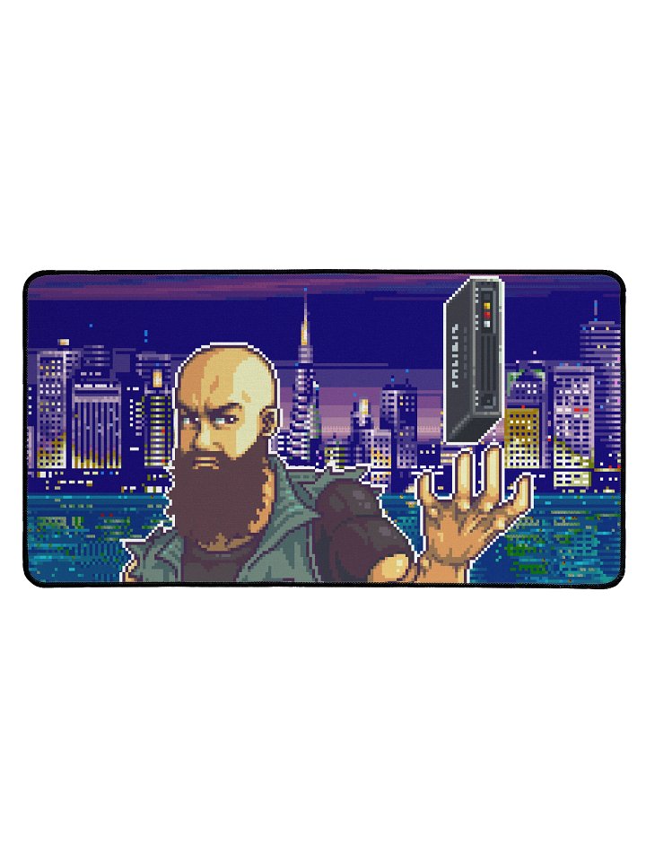 Pixel Desk Mat 15.5" x 31.5" product image (1)