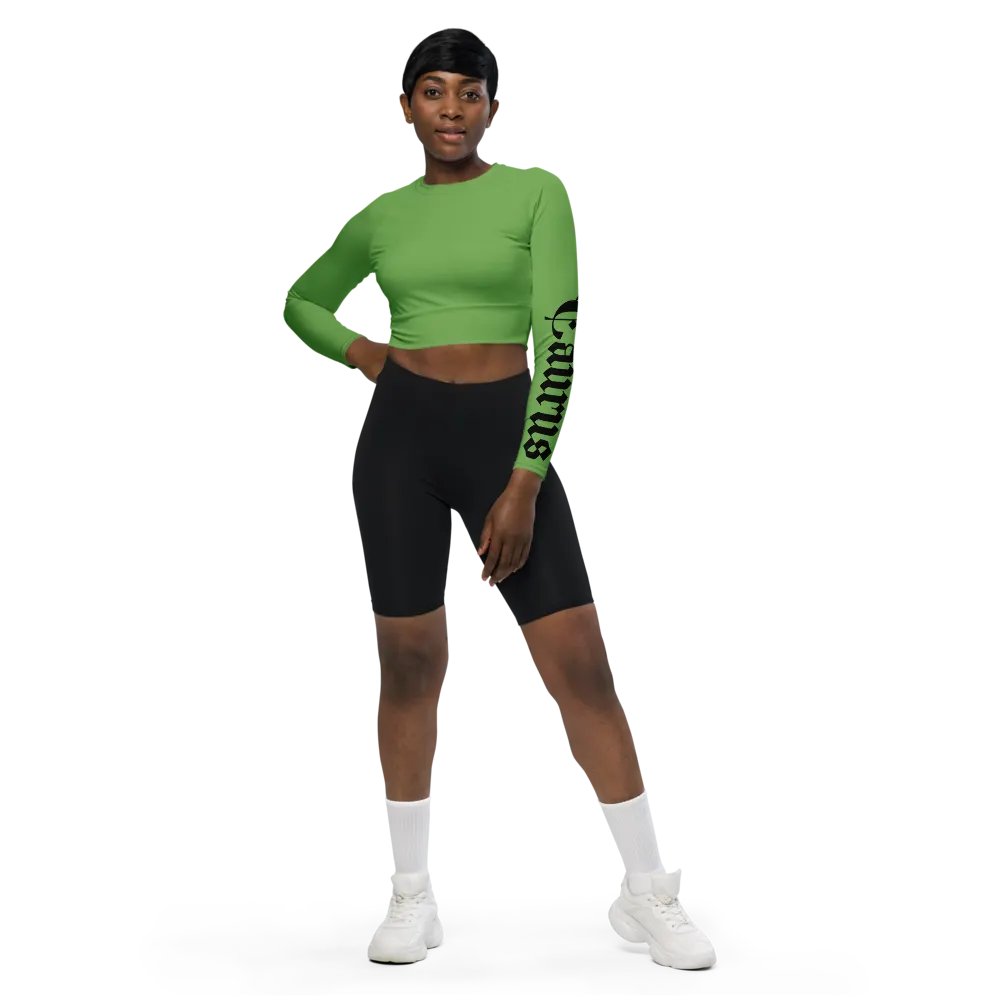 Taurus All-Over Print Long Sleeve Crop Top product image (6)