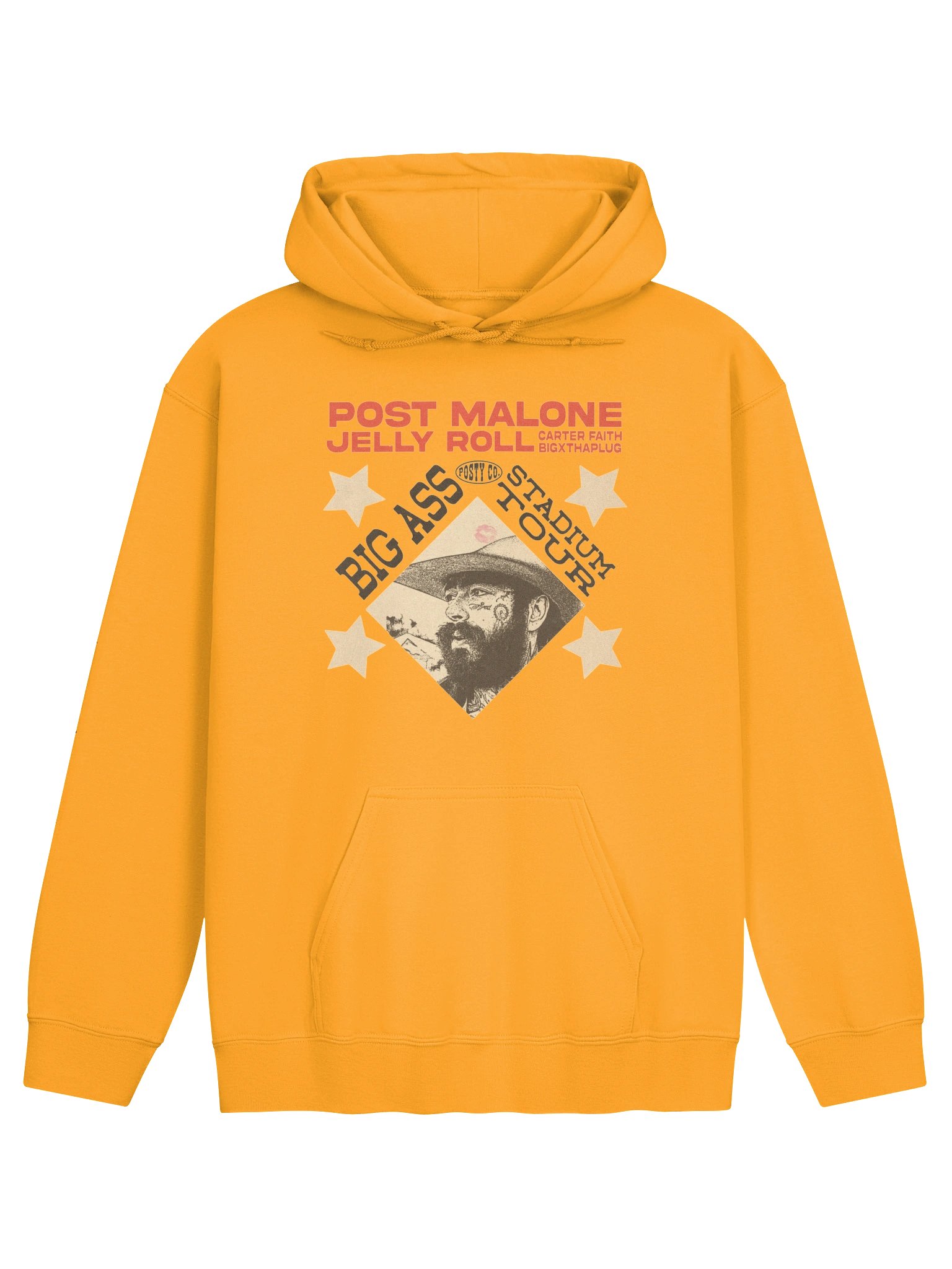 Post Malone & Jelly Roll Big Ass Stadium Tour 2026 Merch Hoodie product image (1)