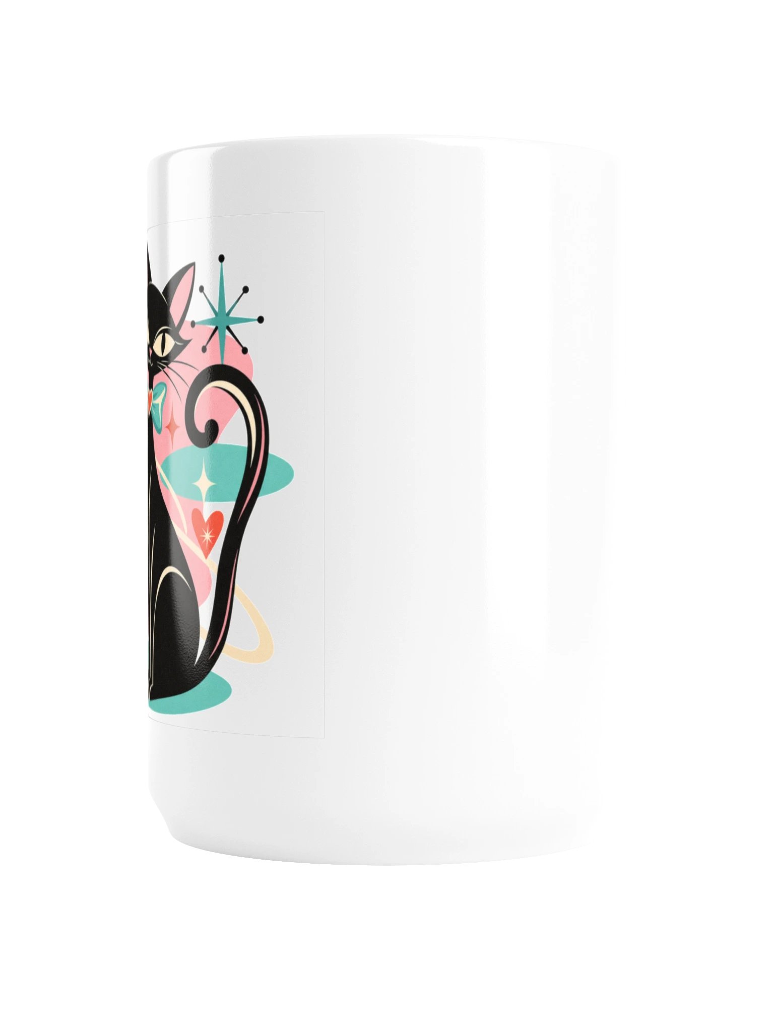 Love Cat – Atomic Cat Girl 15 oz Retro Mug product image (2)