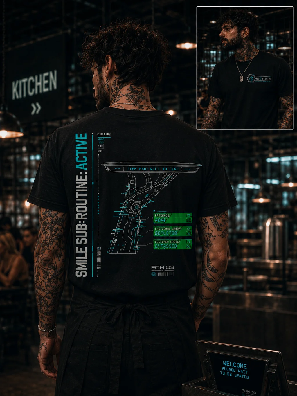 FOH.OS // Smile Sub-Routine Heavyweight Tee product image (1)