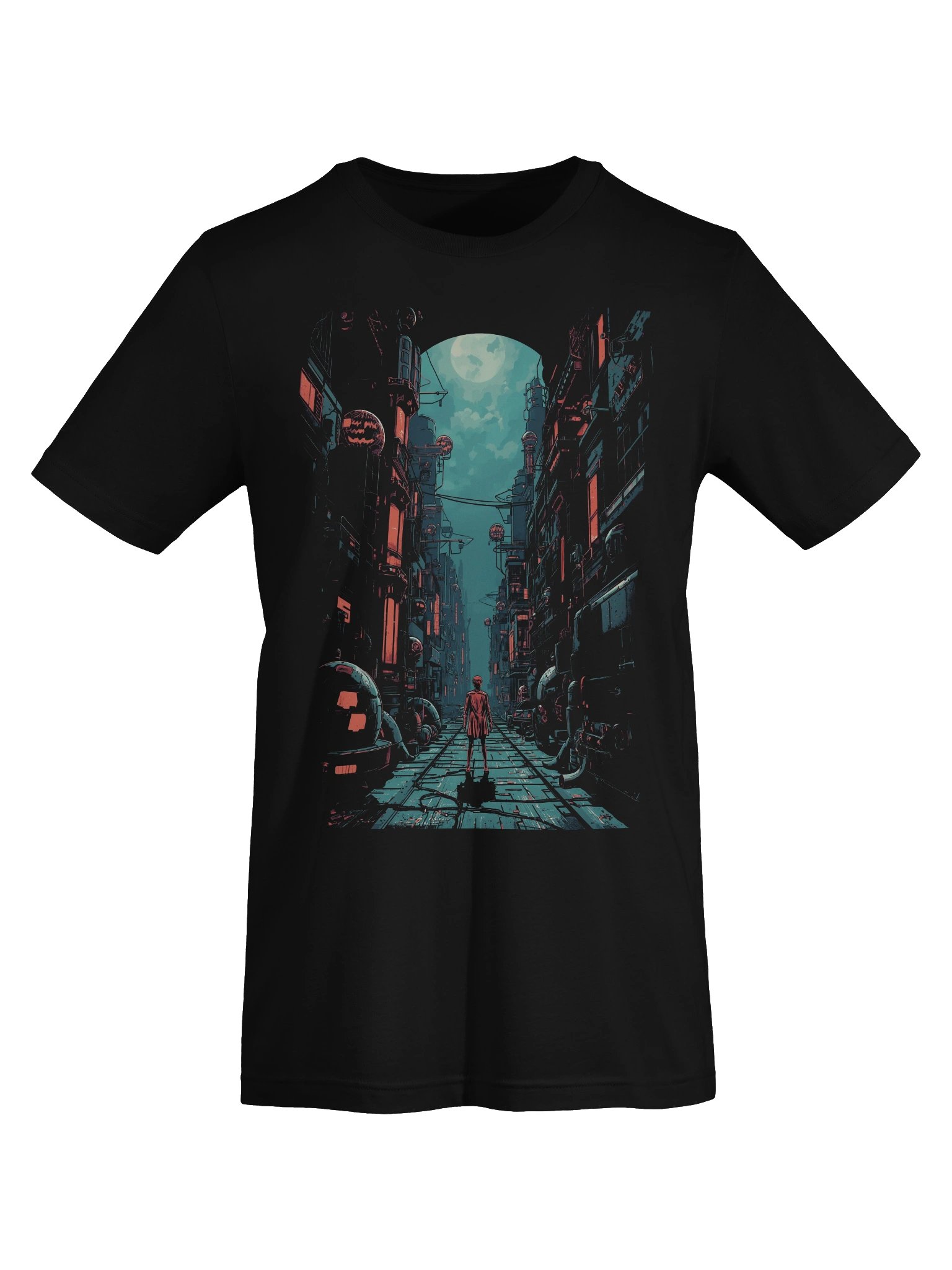 Neon Moon Alley Sci-Fi Lightweight T-Shirt product image (4)
