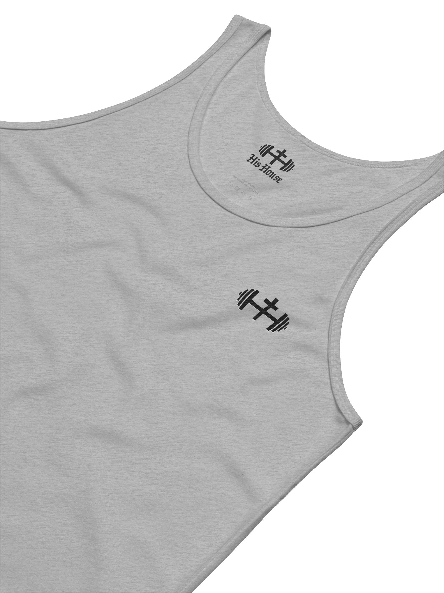 His House Mens Jersey Tank - Grey/White product image (3)
