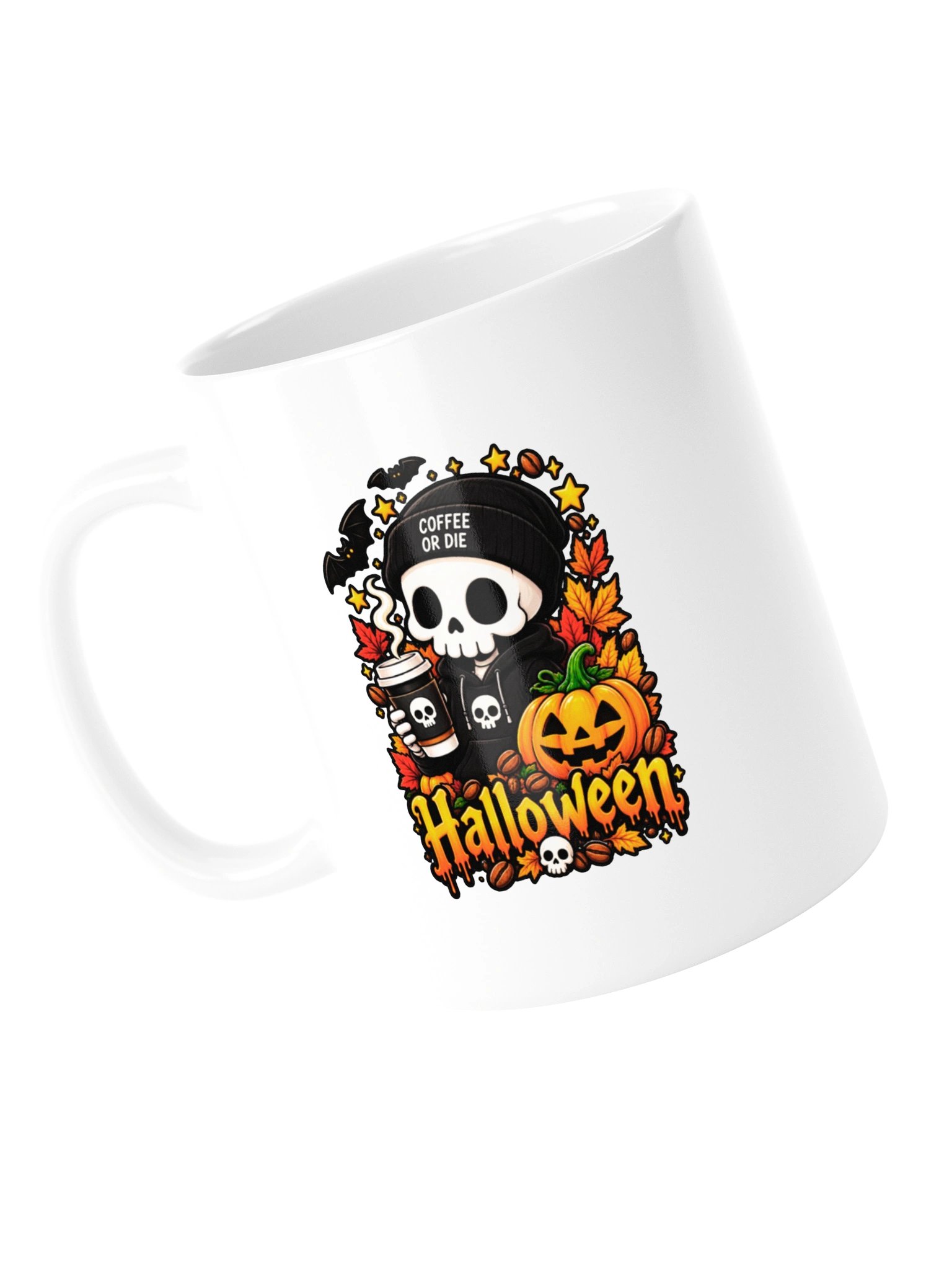 Skull Halloween Coffee Mug – Coffee or Die product image (14)