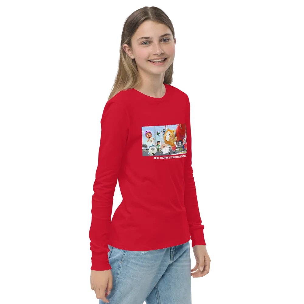 Prof. Eggtop's and Gerald youth Long Sleeve 100% cotton Tee product image (18)