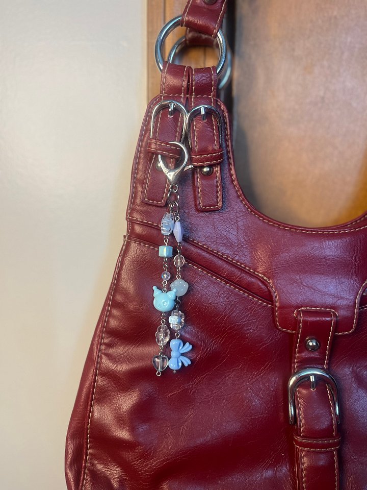 Blue Bow Classic Bag Charm product image (1)