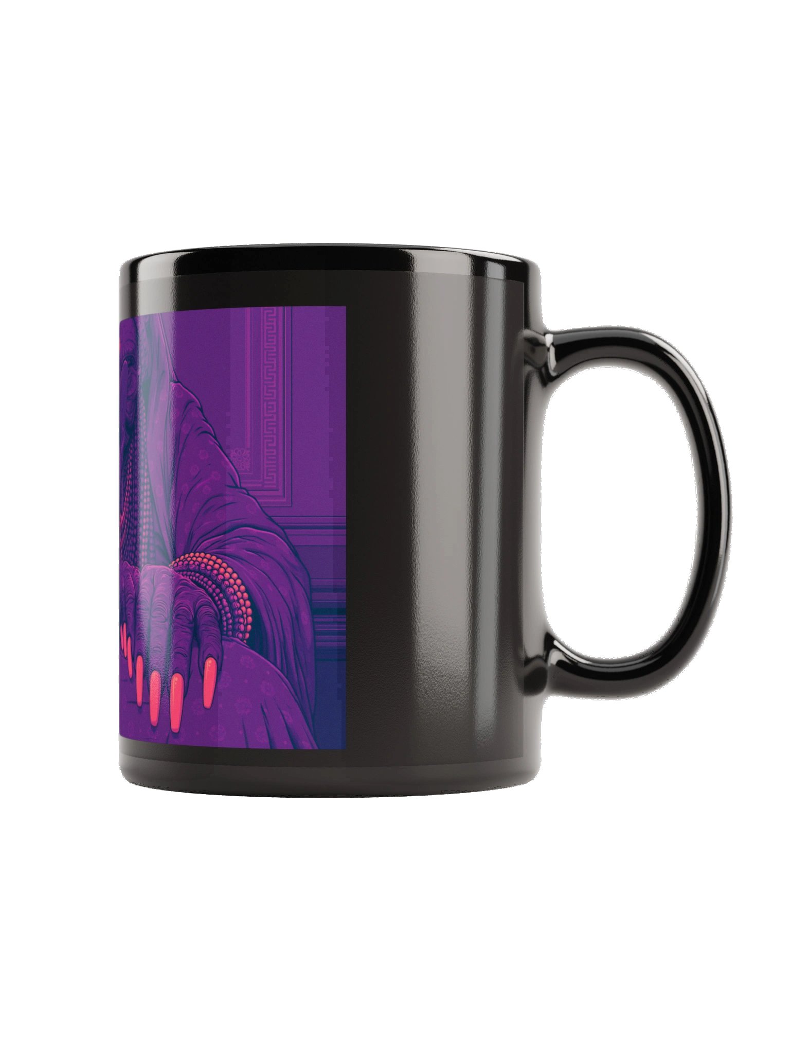 MAGIC OUIJA CAT - BLACK COFFEE MUG product image (3)