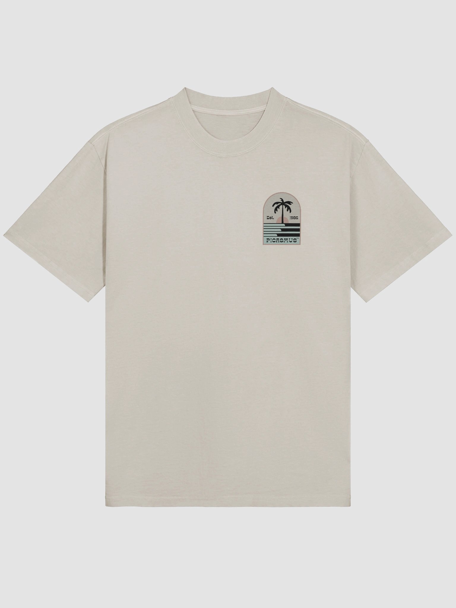 Sunset palm Premium Oversized Faded T-Shirt product image (3)