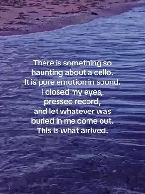 The track was all mechanics at first. Clockwork. Pulse. Machine. Then I added the cello. I didn't write anything. I just played the track, closed my eyes, and let whatever was in there come out. What came out was longing. For something I still can't name. “Shadow of the Void” Seven Shades of Nothing #cello #darkambient #cinematicmusic #instrumentalmusic #hauntingmusic