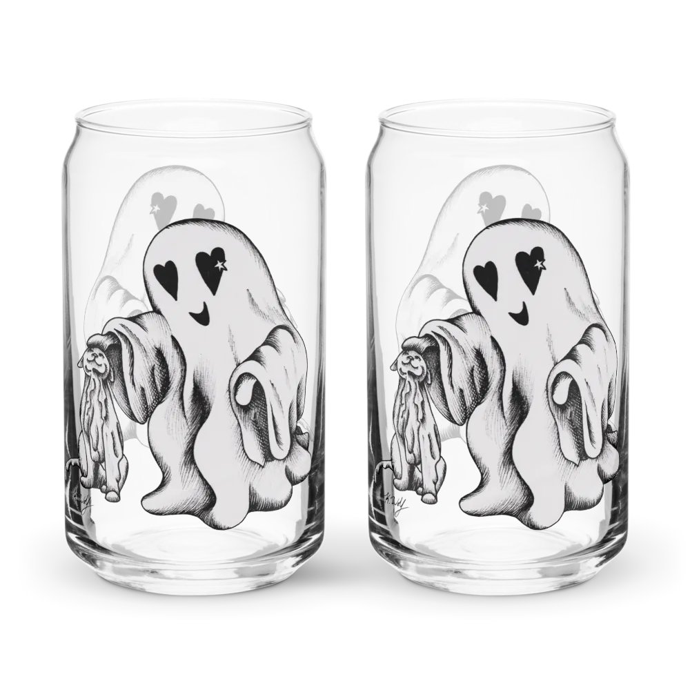 Ghost Cat and Ghost, Can-Shaped Glass product image (8)