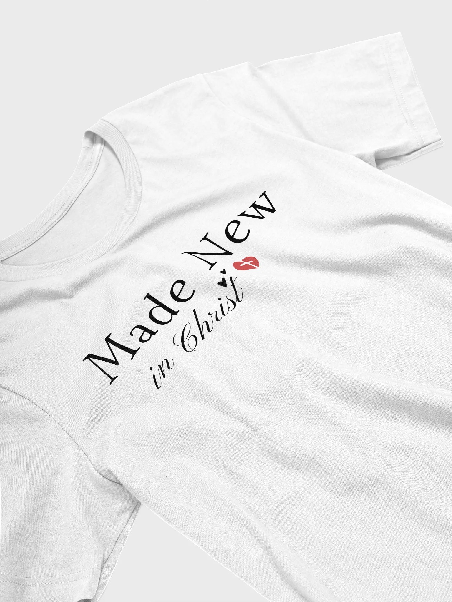 Made New In Christ Christian Faith Bella Canvas T-shirt - Light product image (16)