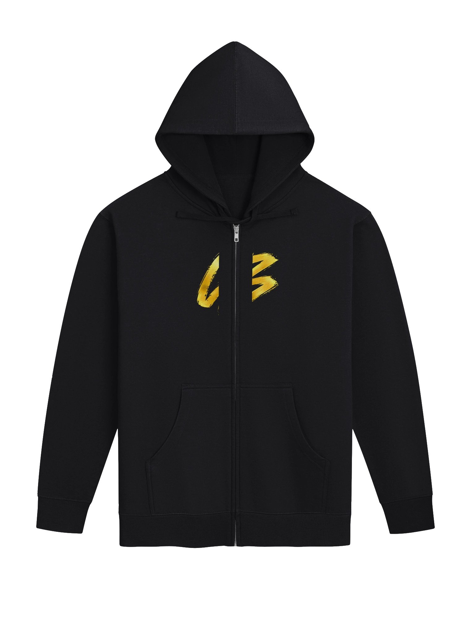 Golden Brushstroke Zip Hoodie product image (1)
