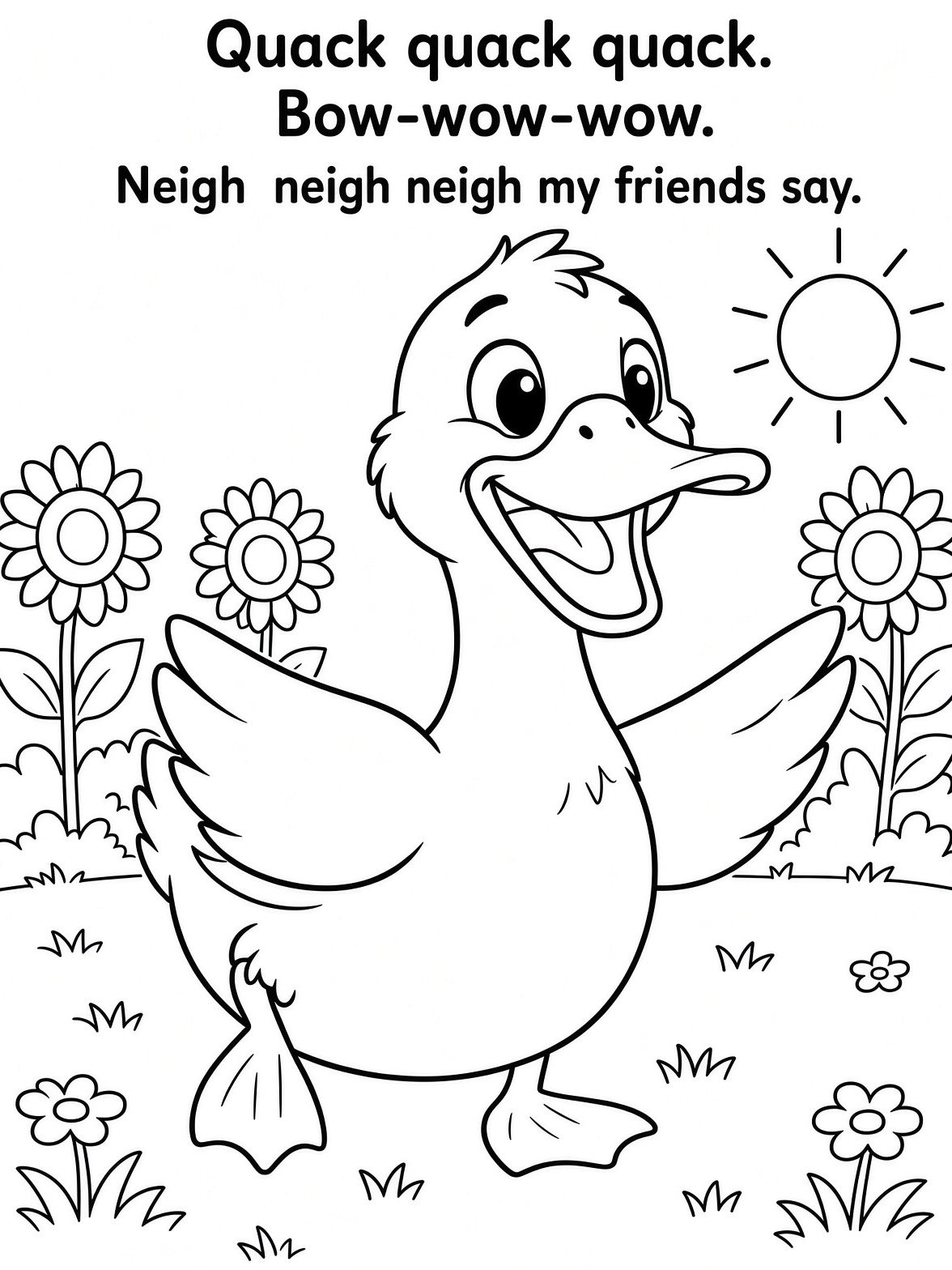 Sing A Rhyme Time 30 Page Farm Animal Cartoon Nursery Rhyme Coloring Page Bundle with Song Lyrics Printed on Each Page | Variety Pack for All Ages | Instant Digital Download | Printable PDF Format product image (2)