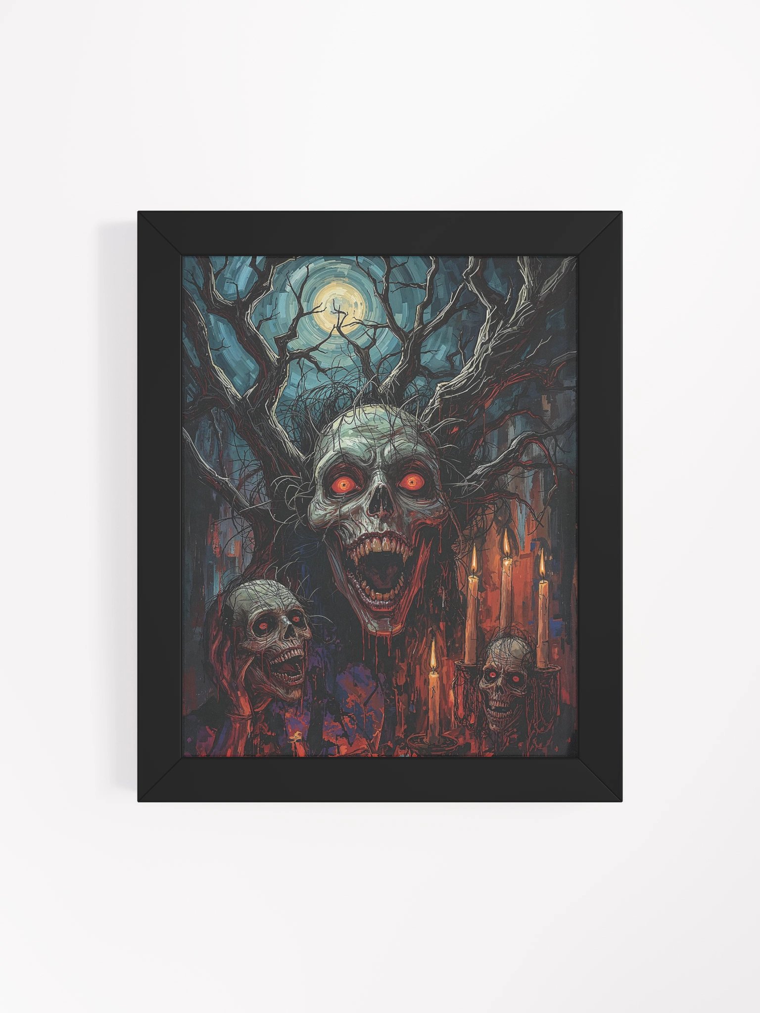 Screams Beneath the Moon Framed Print product image (22)