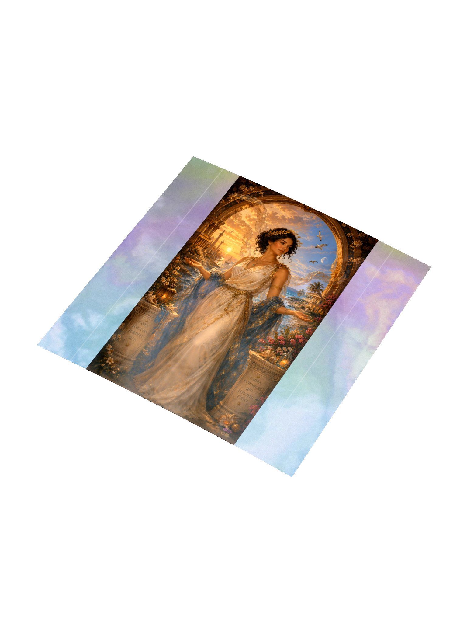 Goddess Fortuna Two Altars Holographic Sticker product image (3)