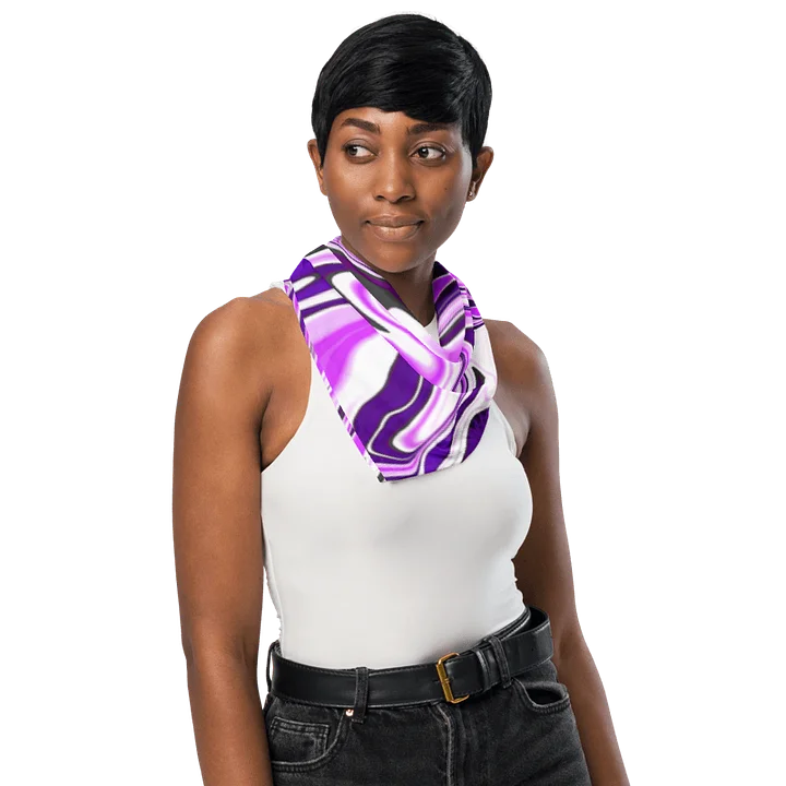 Bandana - Purple Digital Fluid Art product image (2)