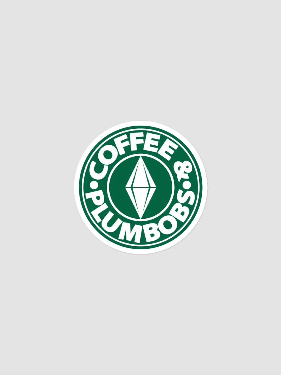 Coffee & Plumbobs Logo Sticker product image (1)