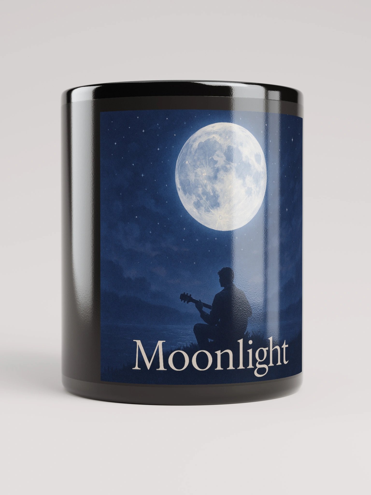 Black Moonlight Album Cover Mug - Show Your Support - Drinkware product image (5)