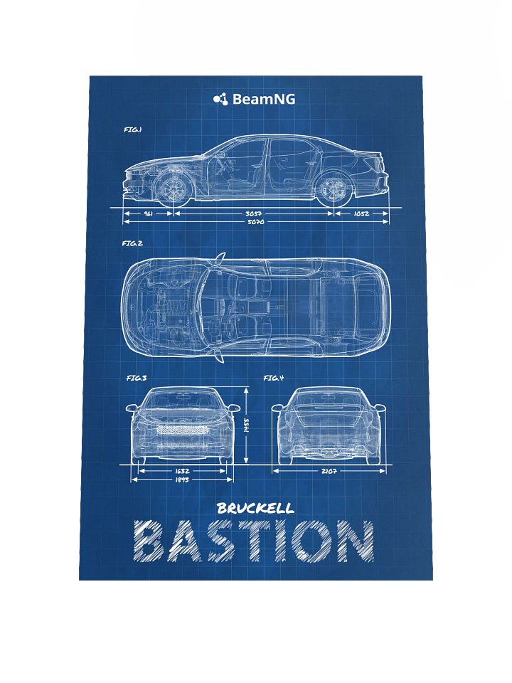 Bruckell Bastion Blueprint Poster product image (1)