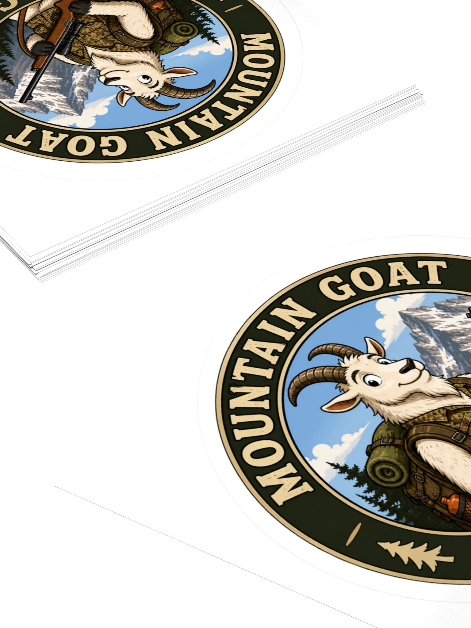 Mountain Goat Badge Sticker product image (10)