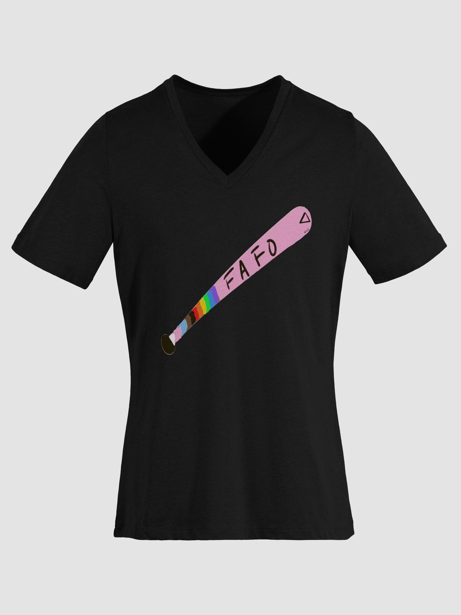 FAFO (SFW version) Relaxed V-Neck Tee product image (24)