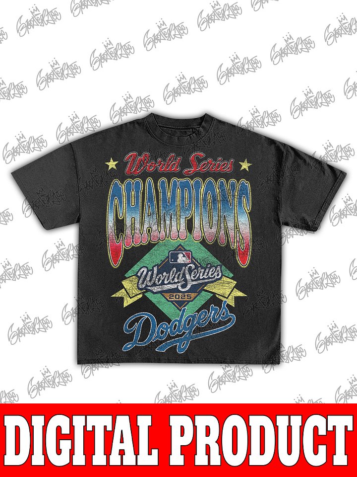 Los Angeles Dodgers 2025 World Series Champions Banner Graphic product image (1)