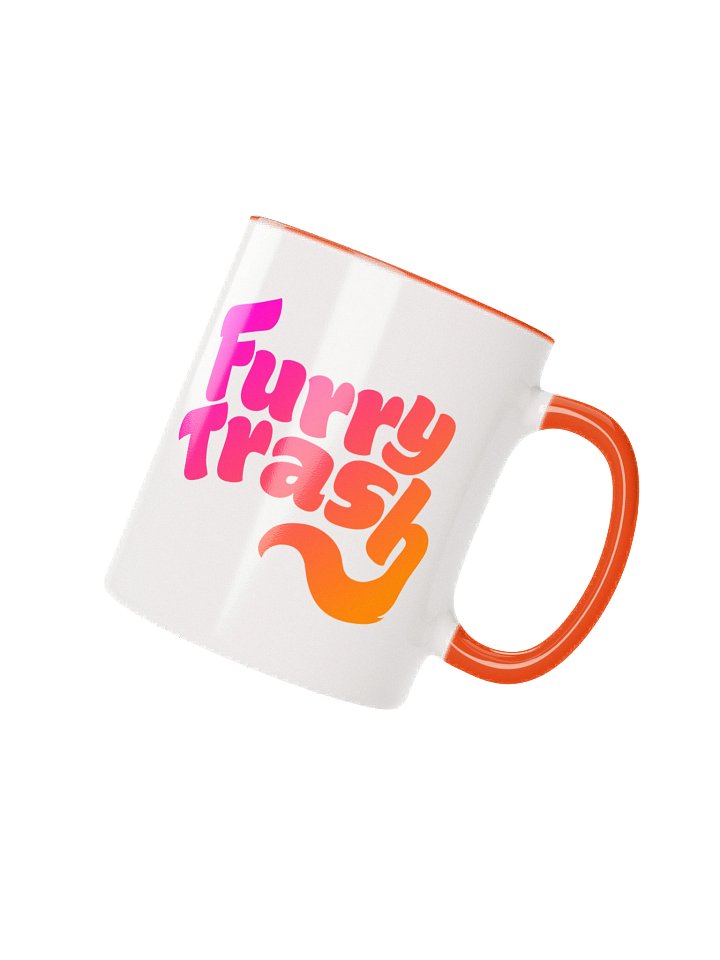 Furry Trash Mug - Bubble Logo (Sunrise Gradient) product image (1)