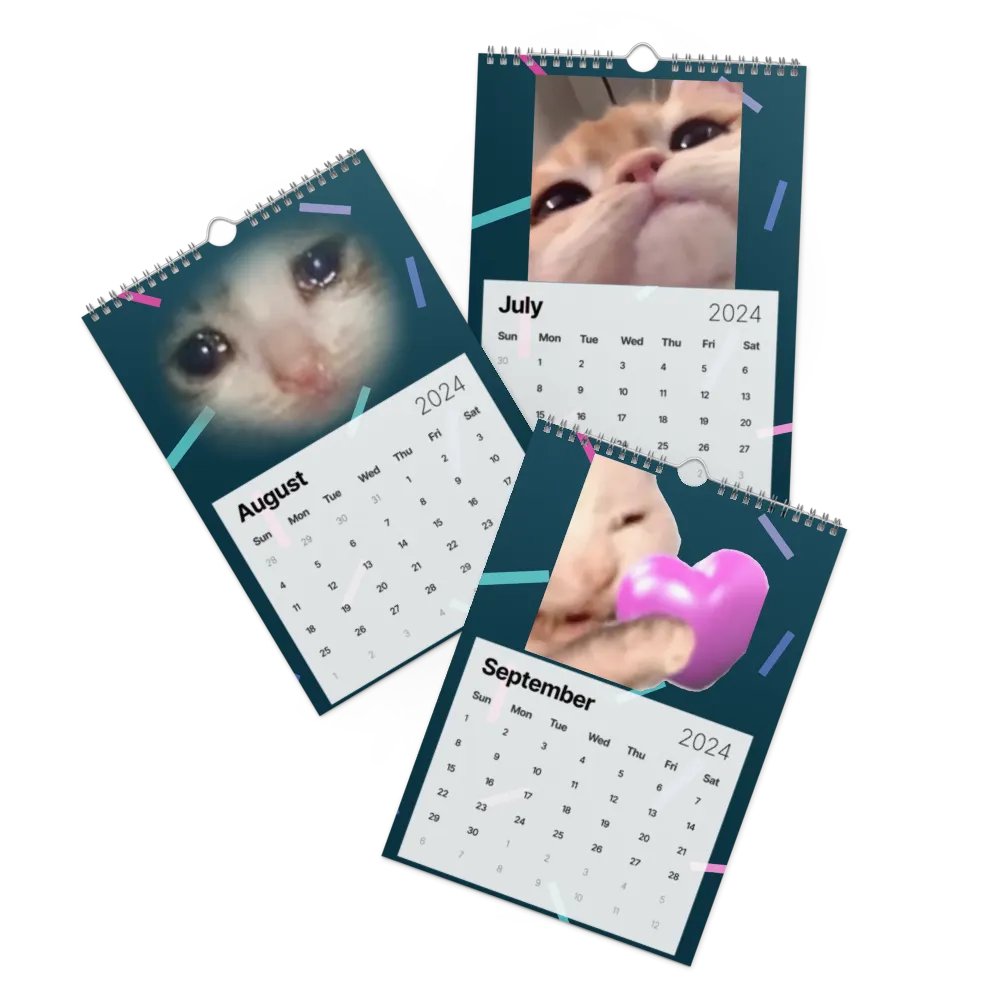 Wall Calendar (2024): Meme Cats product image (11)