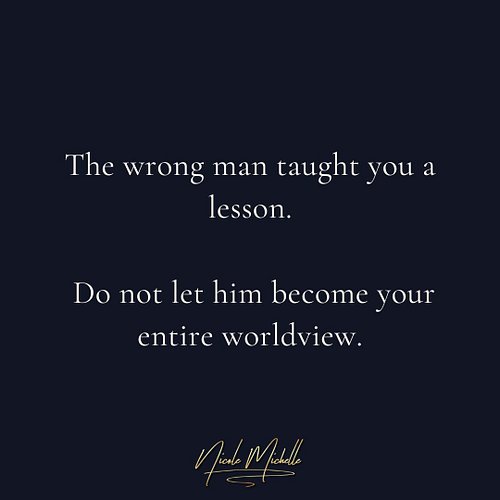 🌺After disappointment, betrayal, or emotional neglect, it can feel safer to generalize.

“All men are the same.”
“Men always ...