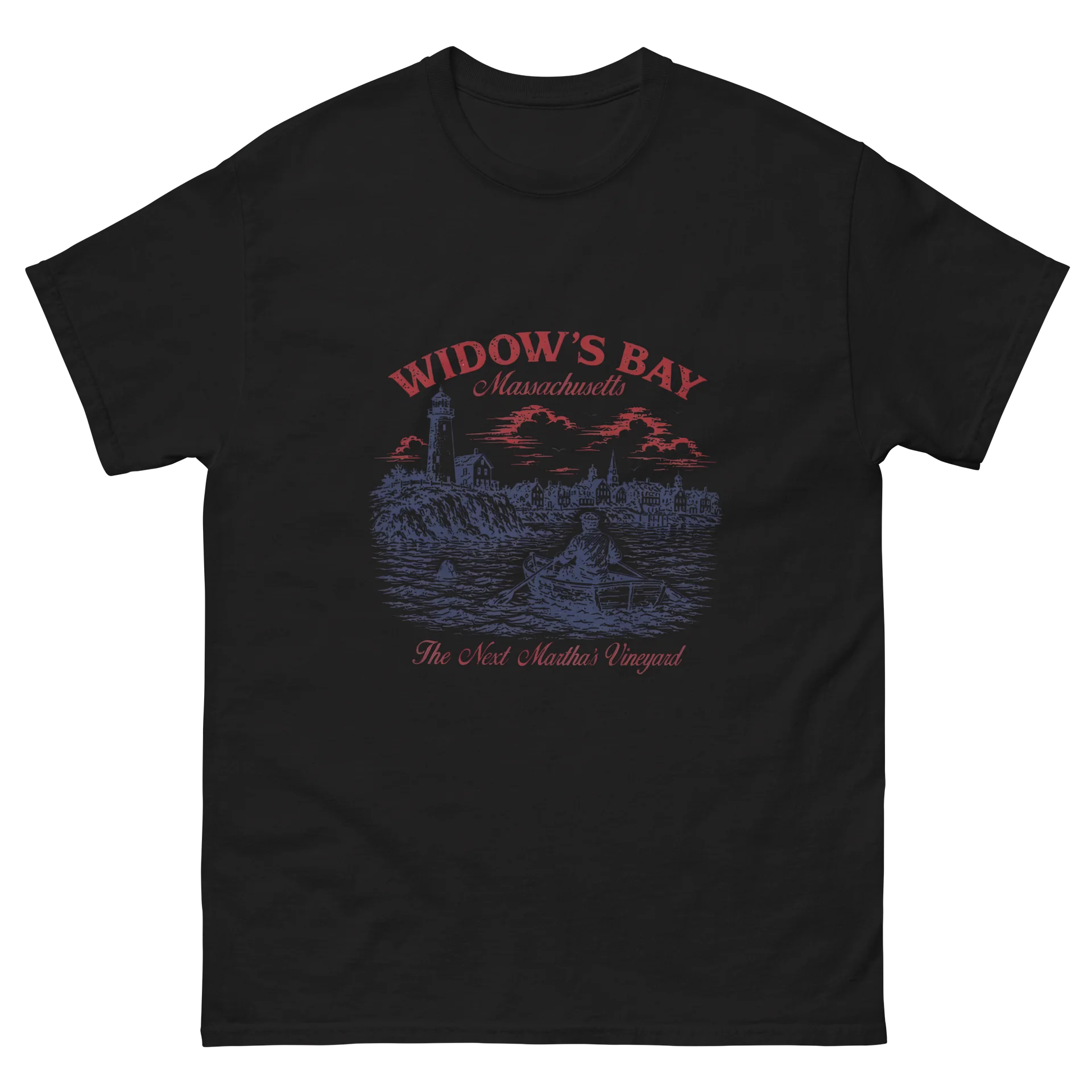 Widow’s Bay Massachusetts Shirt – Vintage Coastal Graphic Tee product image (16)