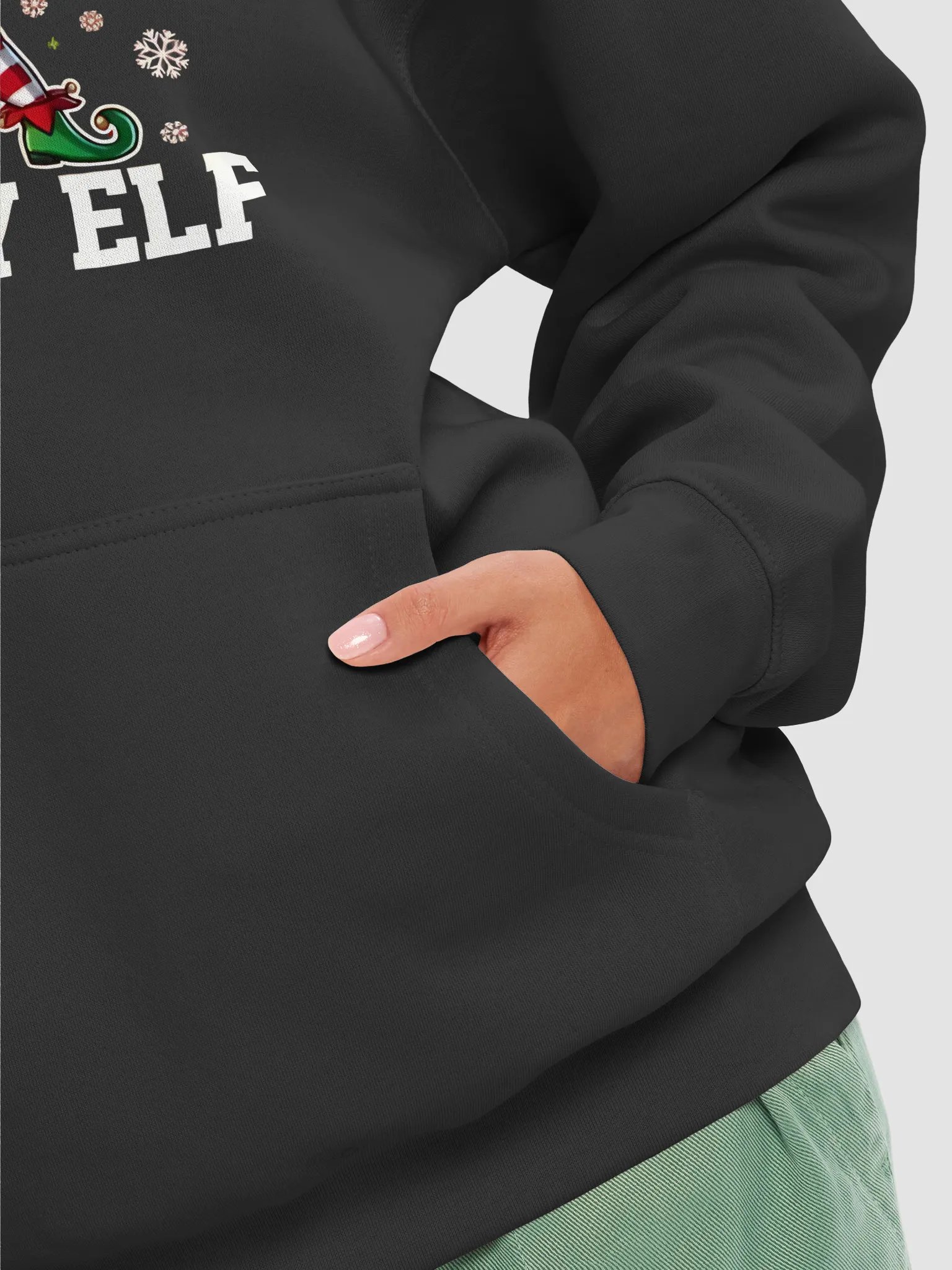 Sassy Elf Vibes Hoodie product image (4)