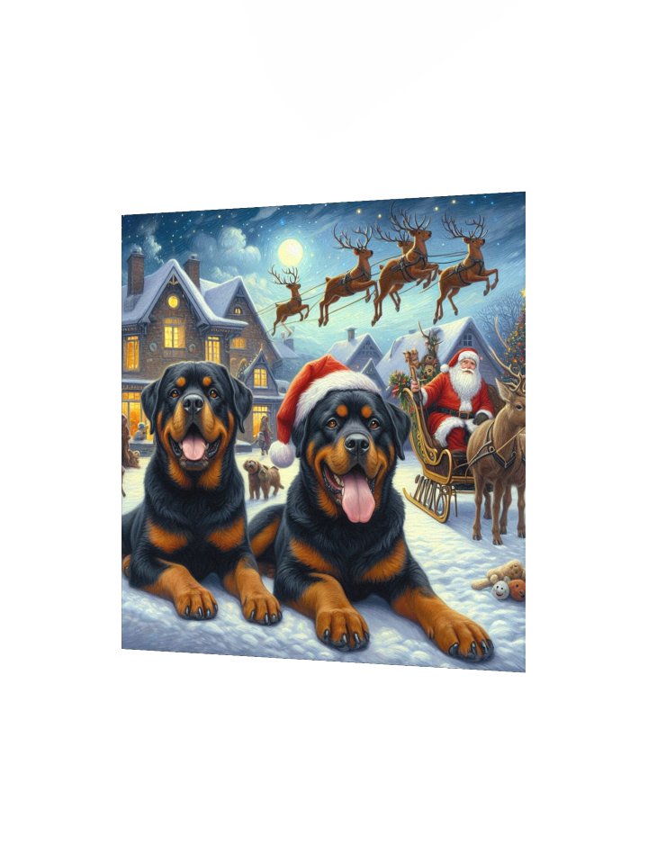Rottweilers & Santa Poster product image (8)