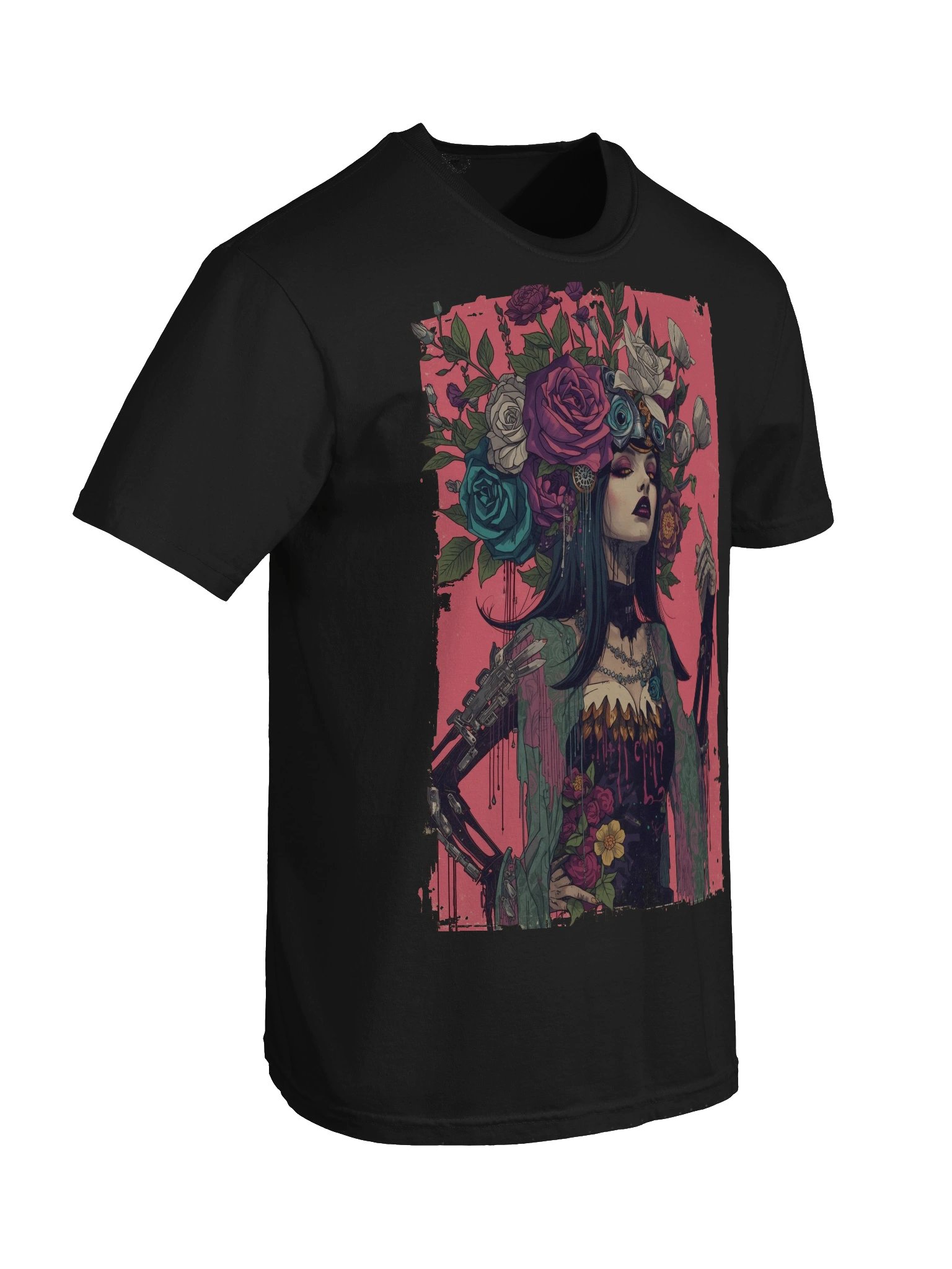 Cyber Rose Headdress Heavyweight Tee product image (4)