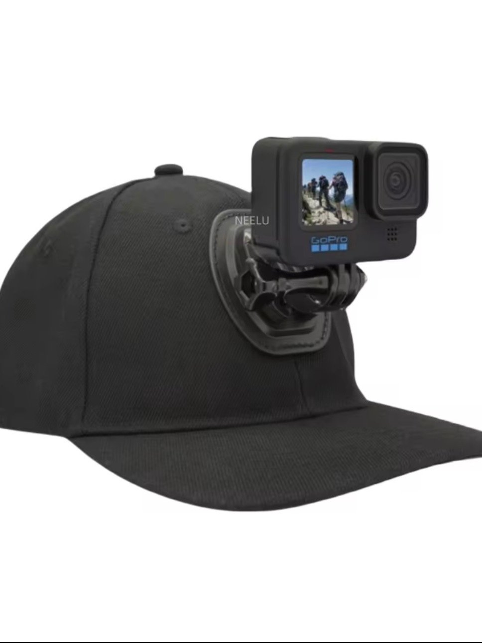 Adjustable Canvas Sun Hat Cap with Mount for GoPro Hero 12 11 10 9 8 7 6 5 4 3 Insta360 X3 X2 Eken SJCAM DJI OSMO Sport Action Camera product image (2)