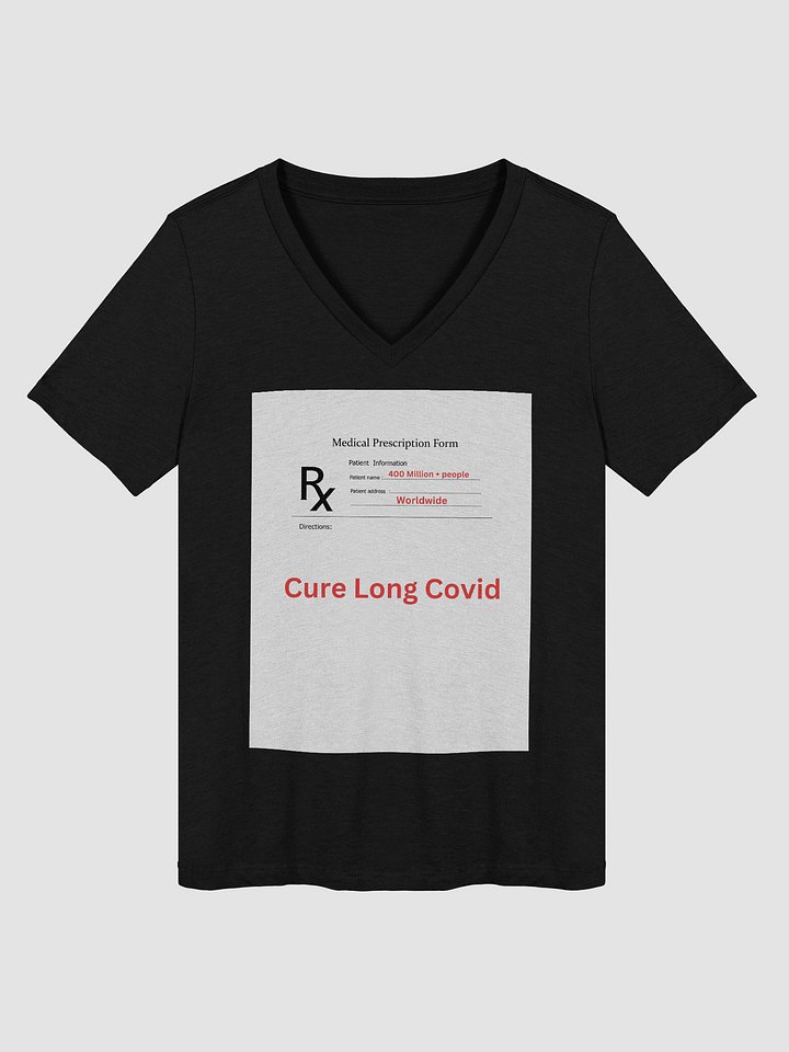 Cure Long Covid RX Relaxed V-Neck Tee product image (3)