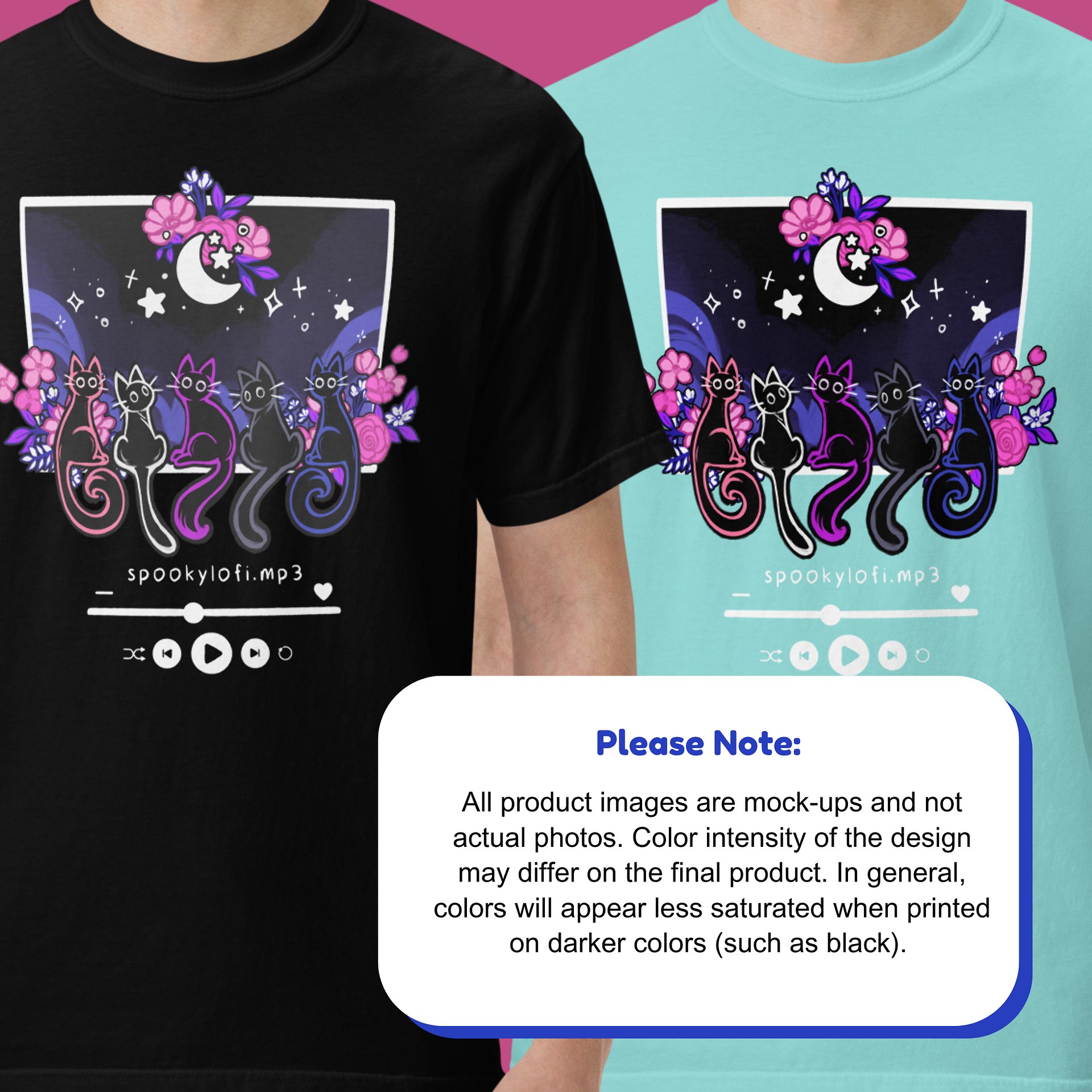 Subtle Genderfluid Pride Lofi Cat Tee product image (22)