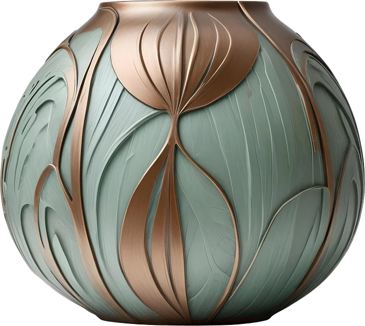 Gatsby Grace – Art Deco Ceramic Pot PNG product image (1)